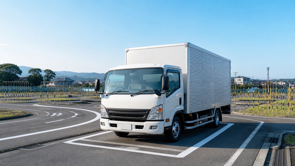 教習所の中型トラック